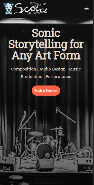 Scotch Studio mobile view